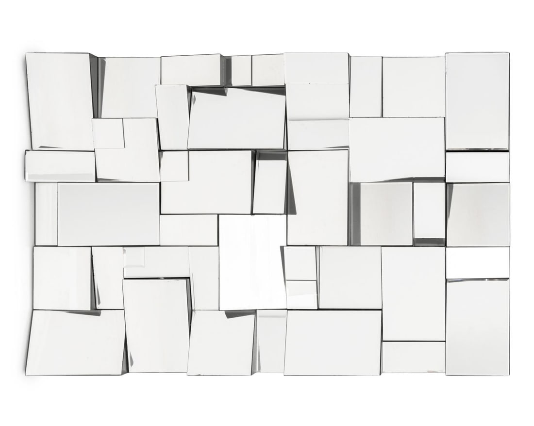 Neal Small Slopes Style Geometric Wall Mirror (1 of 7)