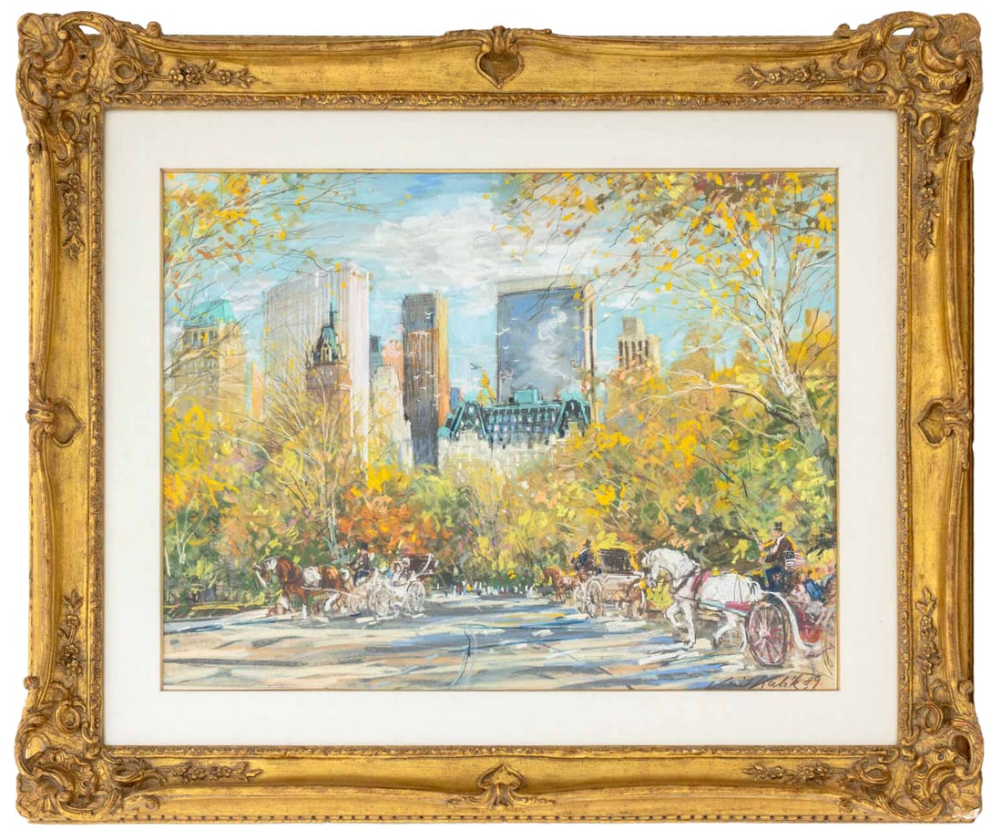 Kamil Kubik Central Park in Autumn Pastel, 1989 (1 of 9)