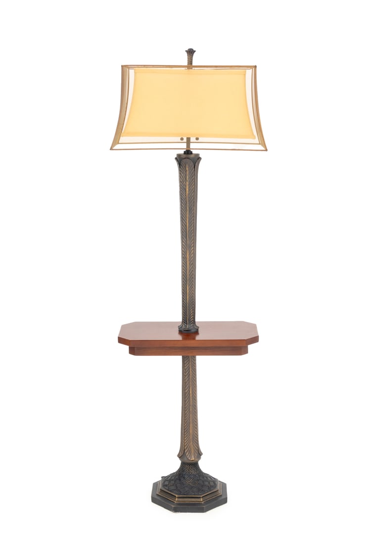 Arts Deco Style Floor Lamp with Mahogany Table (1 of 7)