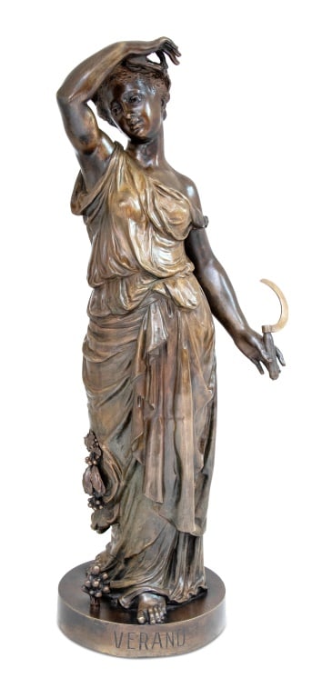 Etienne Stella "Verano" Patinated Bronze Sculpture (1 of 7)