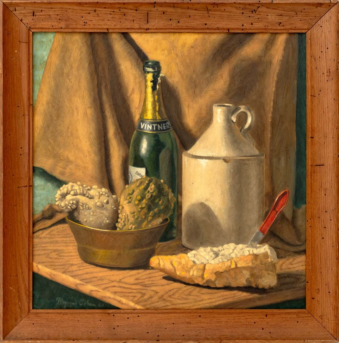 Myrna Cohen Still Life Scene Oil on Canvas, 1961 (1 of 8)