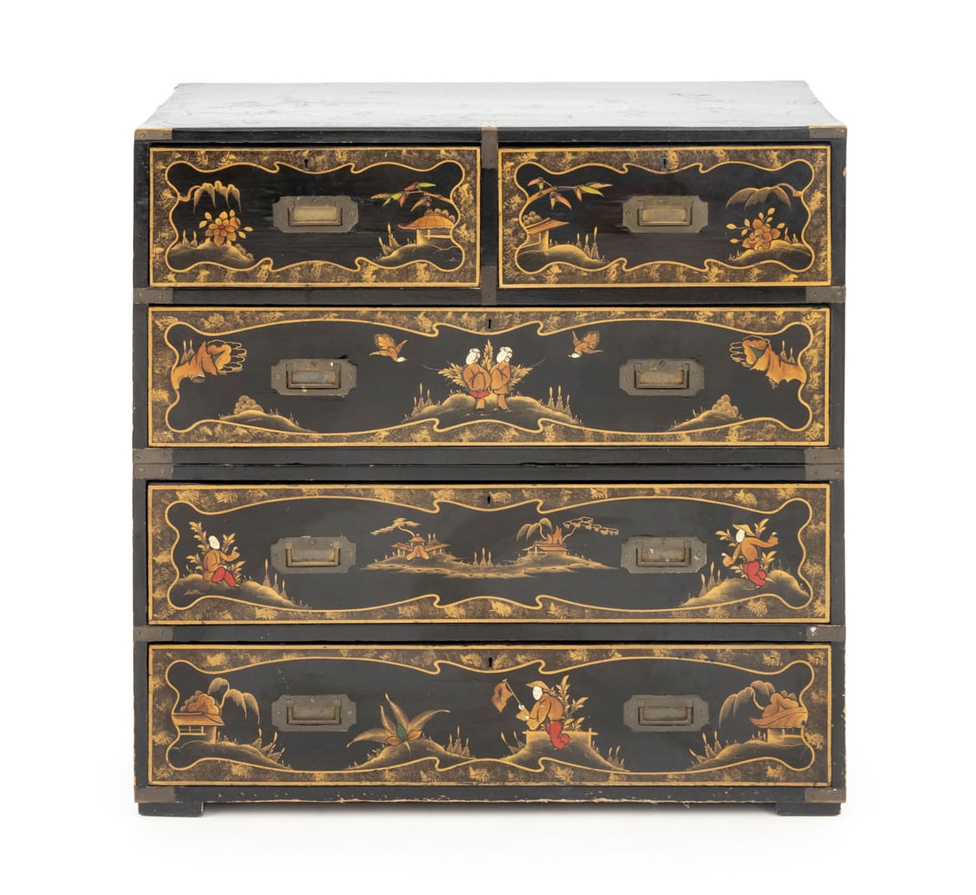 English Chinoiserie Decorated Champaign Chest (1 of 13)