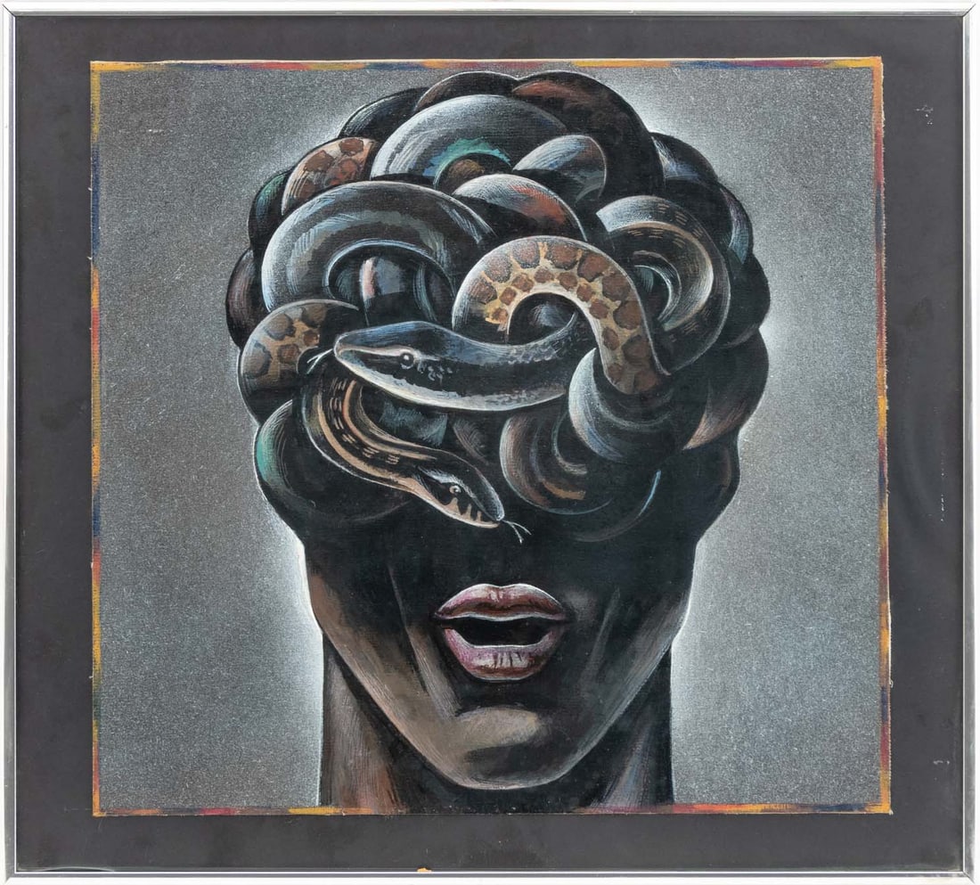 Stanislaw Zagorski Medusa Mixed Media (1 of 7)