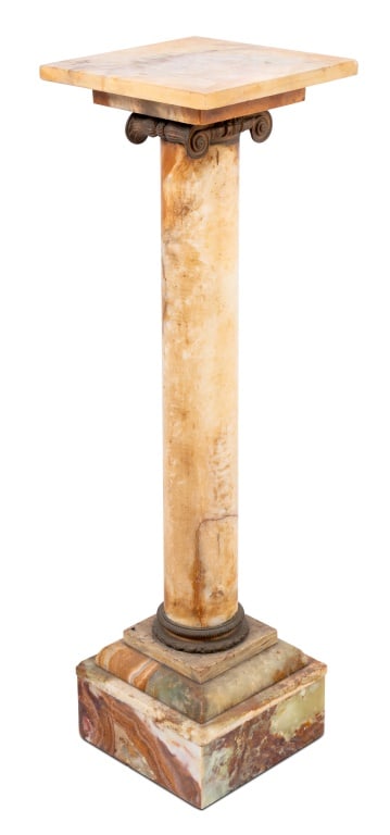 French Gilt Metal and Onyx Pedestal, 19th C. (1 of 4)