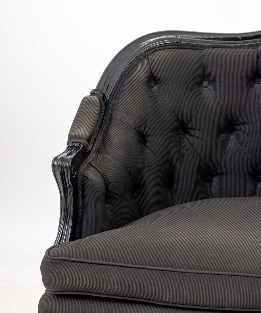 Victorian Ebonized Settee - 3
