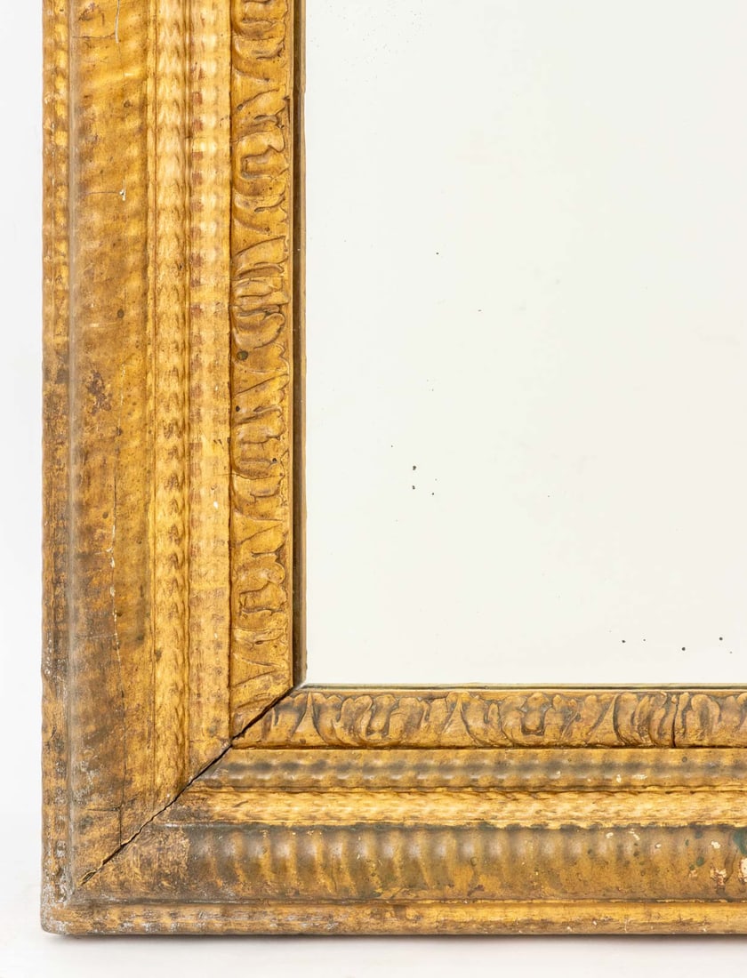 Louis Philippe Giltwood Framed Arched Mirror - 4