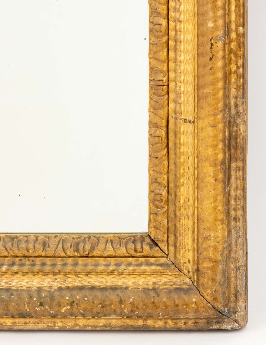 Louis Philippe Giltwood Framed Arched Mirror - 5