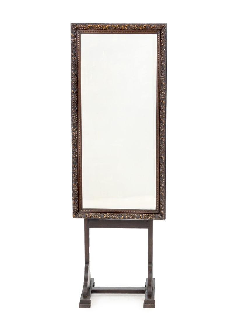 Regency Style Mahogany Freestanding Tilt Mirror (1 of 7)