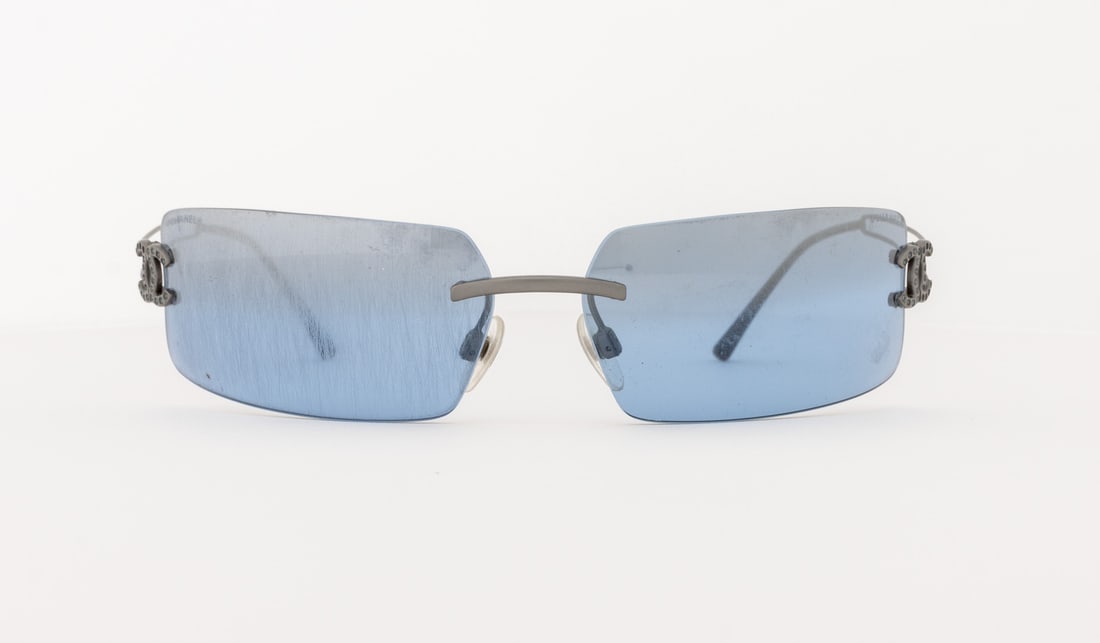 Chanel Blue Lens Sunglasses - 2