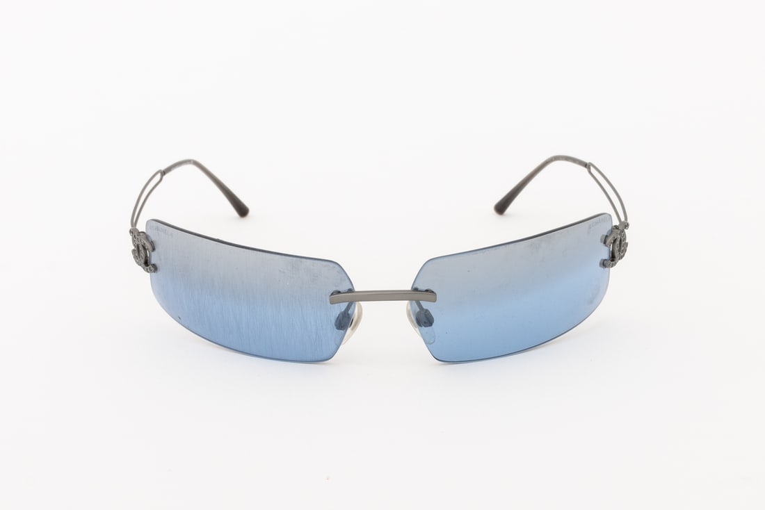 Chanel Blue Lens Sunglasses - 3