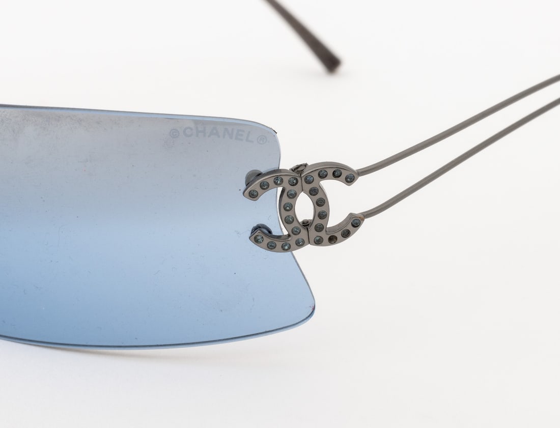 Chanel Blue Lens Sunglasses - 4