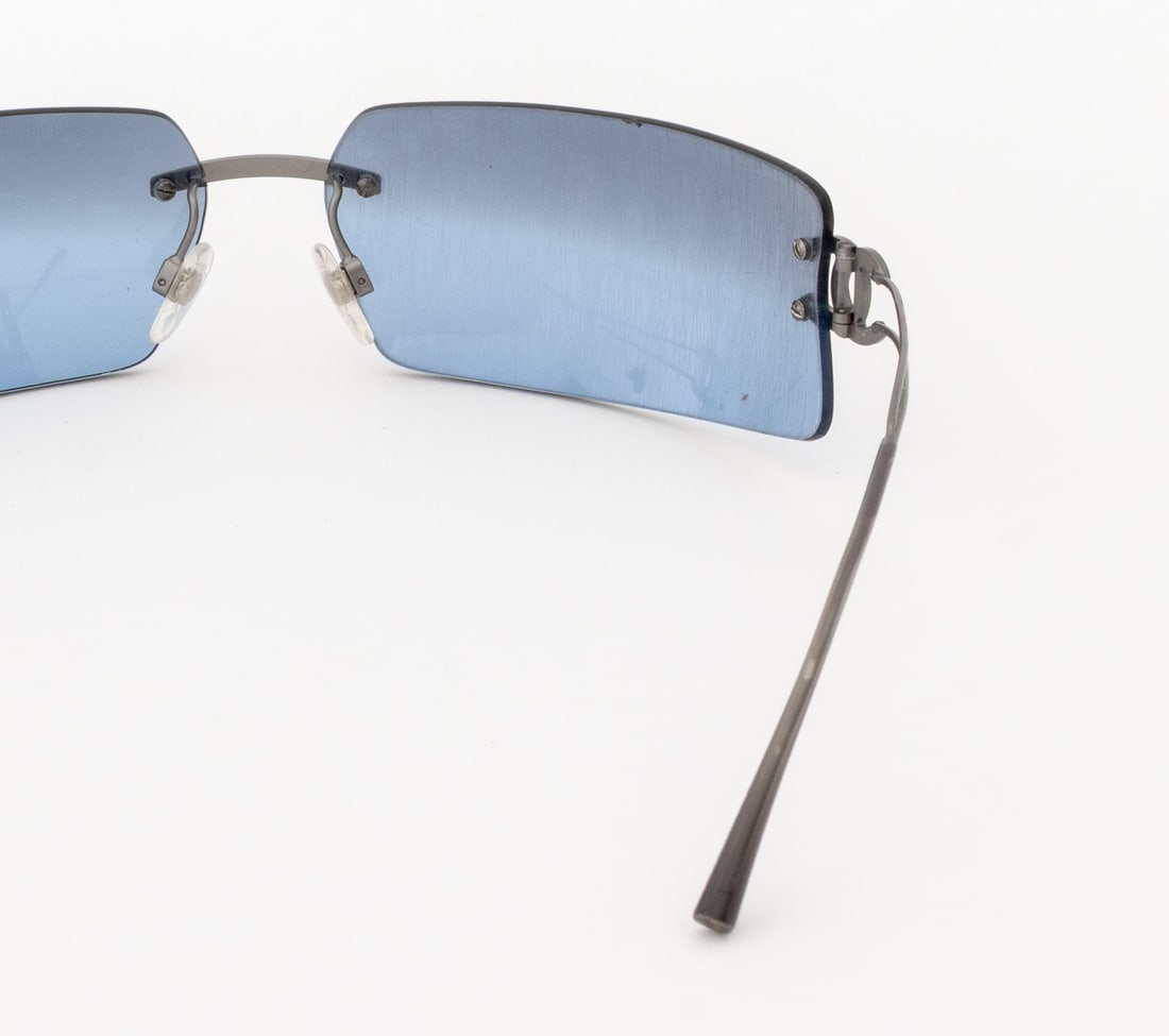 Chanel Blue Lens Sunglasses - 6