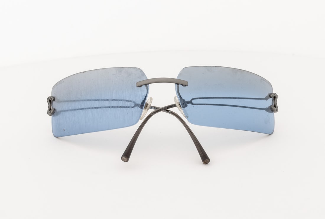 Chanel Blue Lens Sunglasses - 9