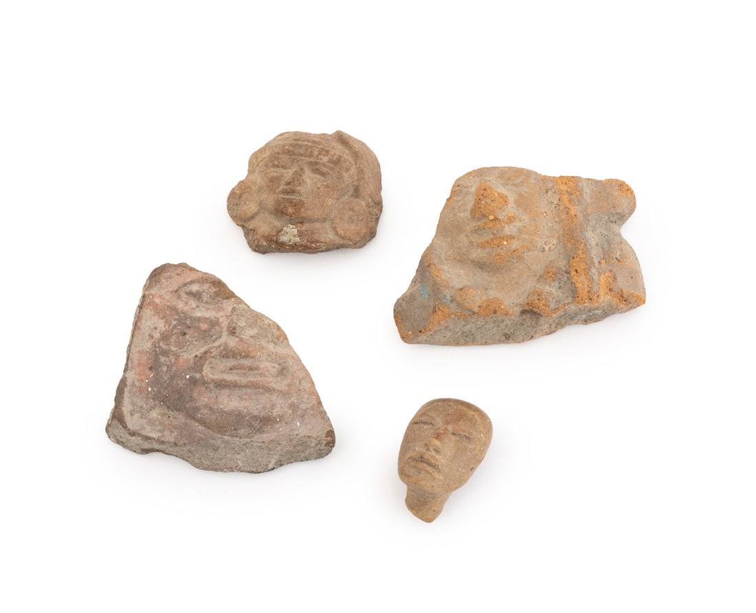 Pre-Columbian Terracotta Clay Figural Fragments, 4 (1 of 6)