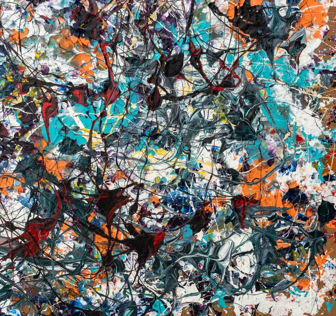 Contemporary Abstract Composition Acrylic - 5