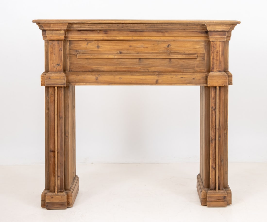 Rustic Wood Oak Fireplace Surround - 2