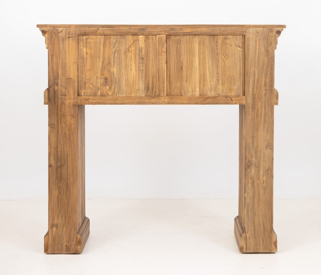 Rustic Wood Oak Fireplace Surround - 9