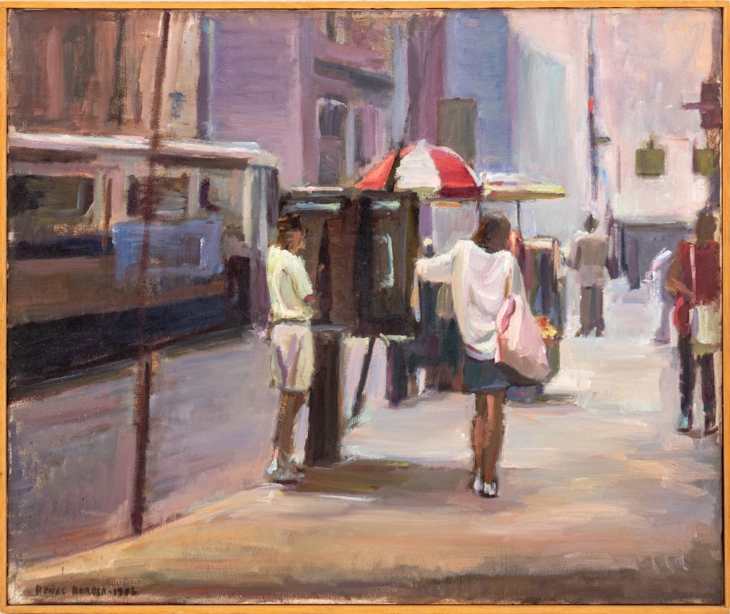 Renee Berger NYC Street Scene Oil on Canvas (1 of 6)