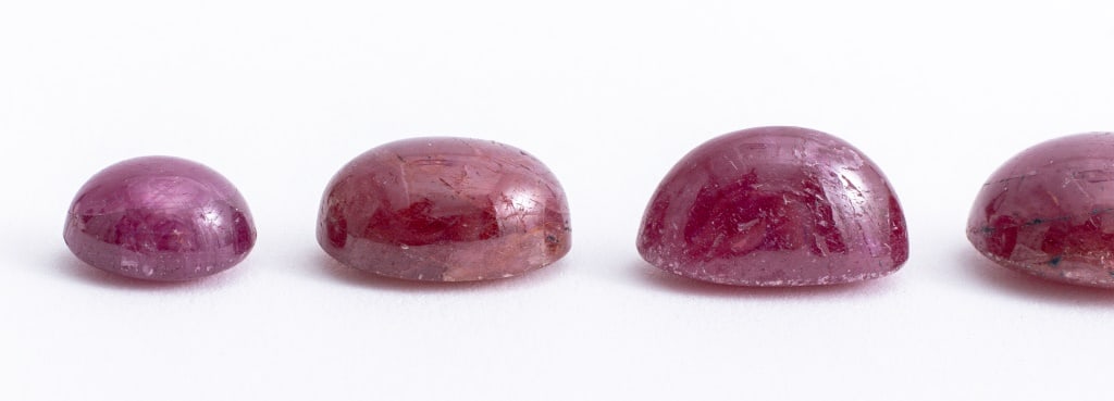 Loose Oval Ruby Cabochons, 73.4 Cttw. - 2