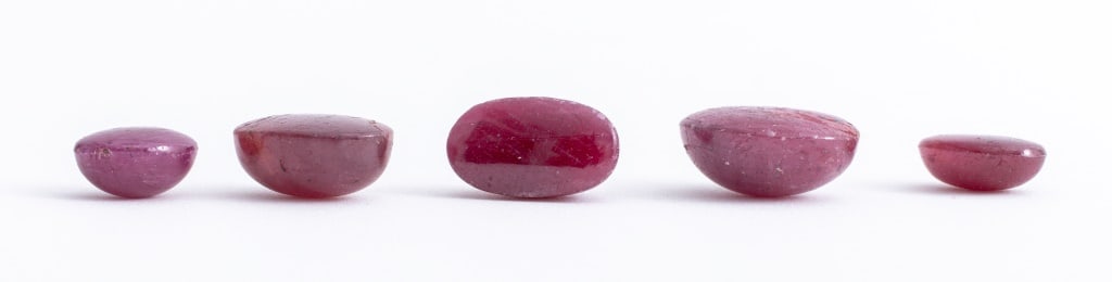 Loose Oval Ruby Cabochons, 73.4 Cttw. - 4