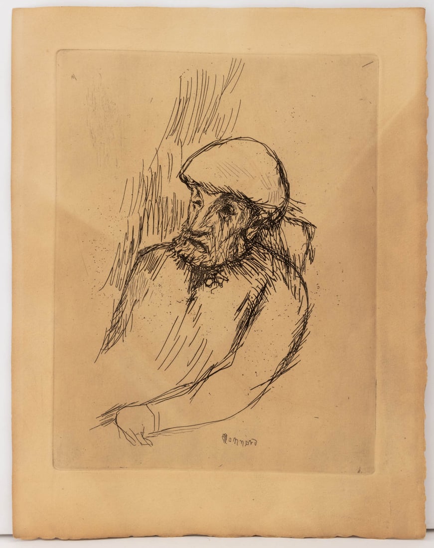 Pierre Bonnard "Portrait of Renoir" Etching (1 of 7)
