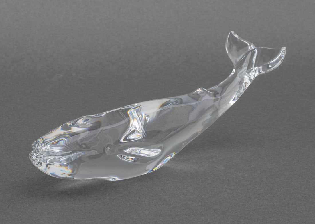 Baccarat Crystal Whale Sculpture (1 of 8)