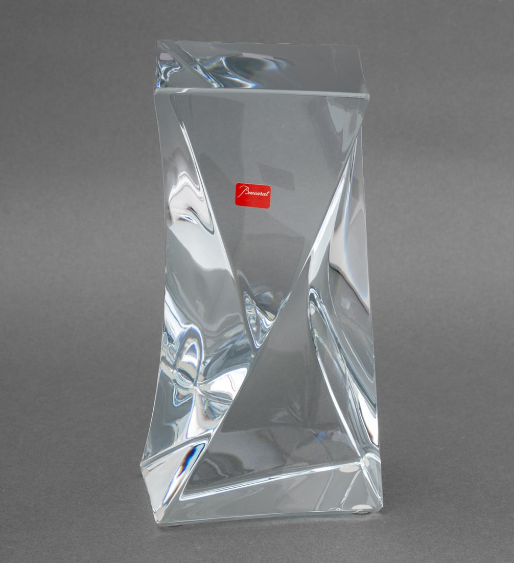 Baccarat Crystal Geometric Twist Sculpture (1 of 9)