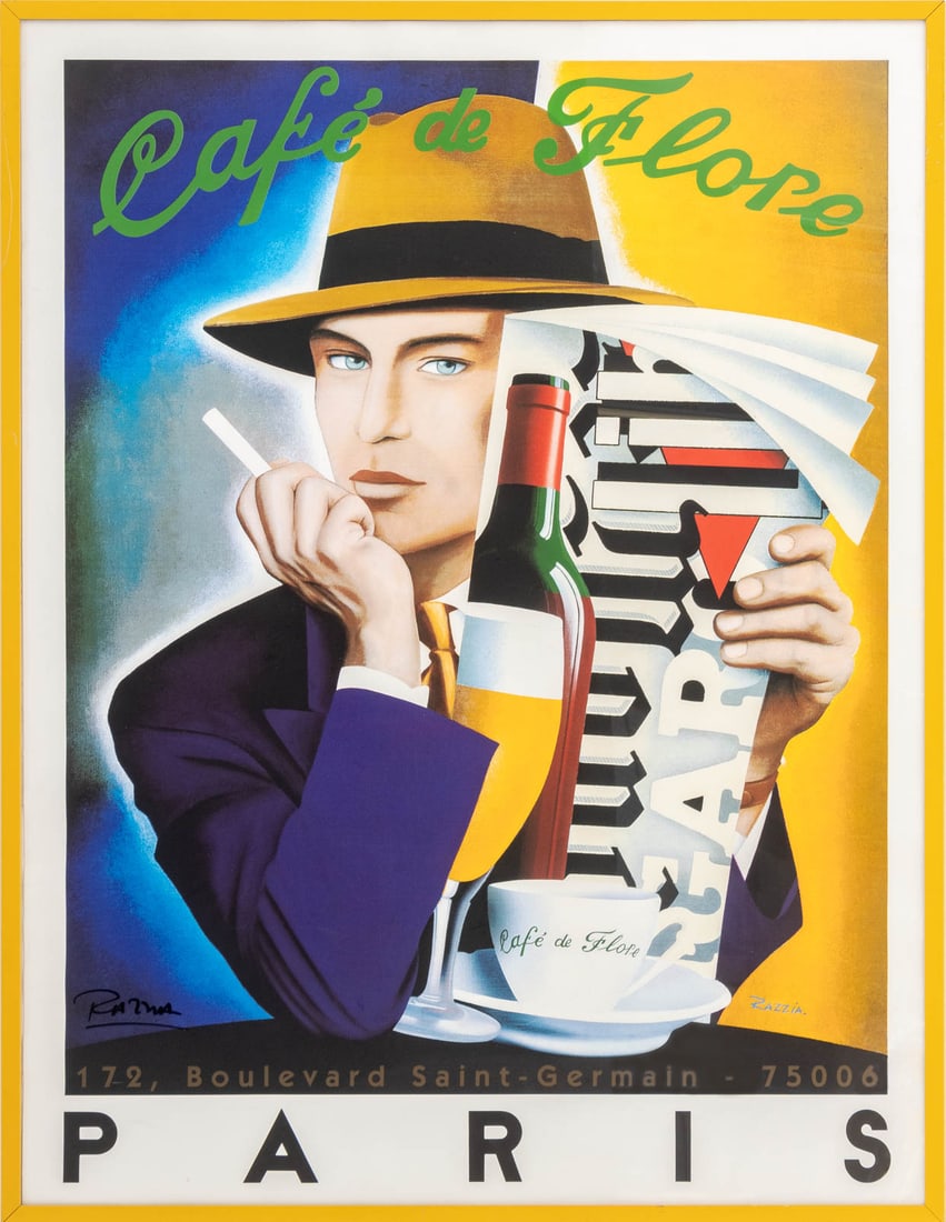 Razzia "Cafe de Flore" Poster, 1993 (1 of 9)