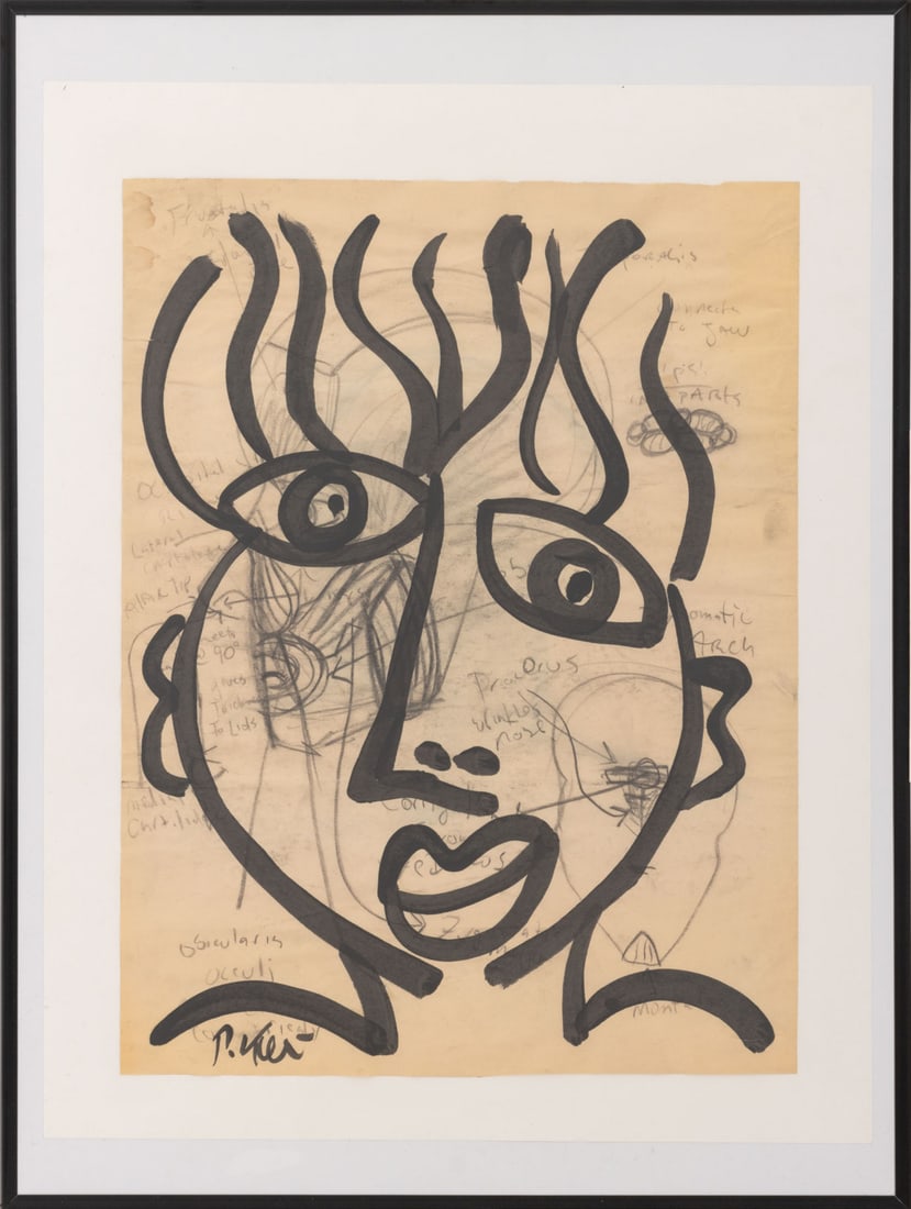 Peter Robert Keil Portrait Acrylic on Paper (1 of 7)