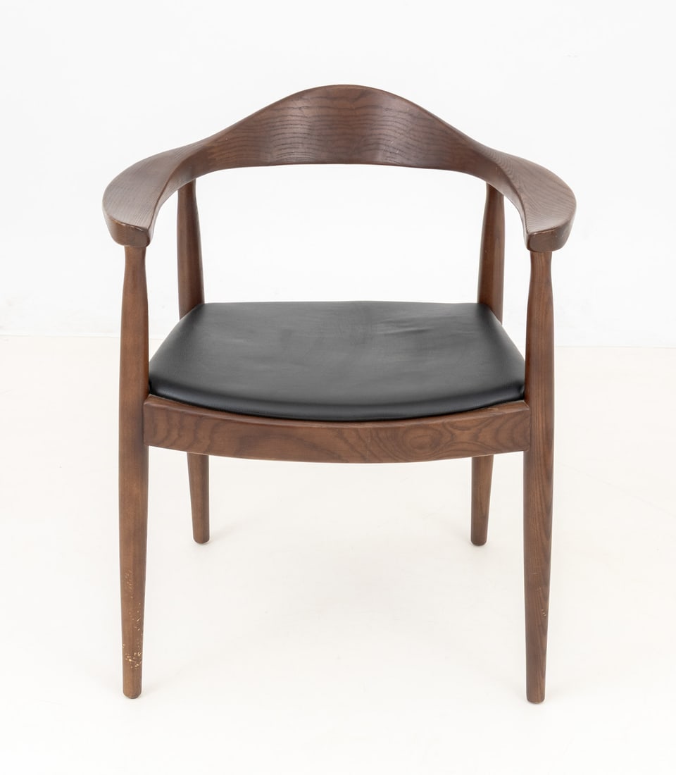 Hans J. Wegner Style Teak Armchair - 3