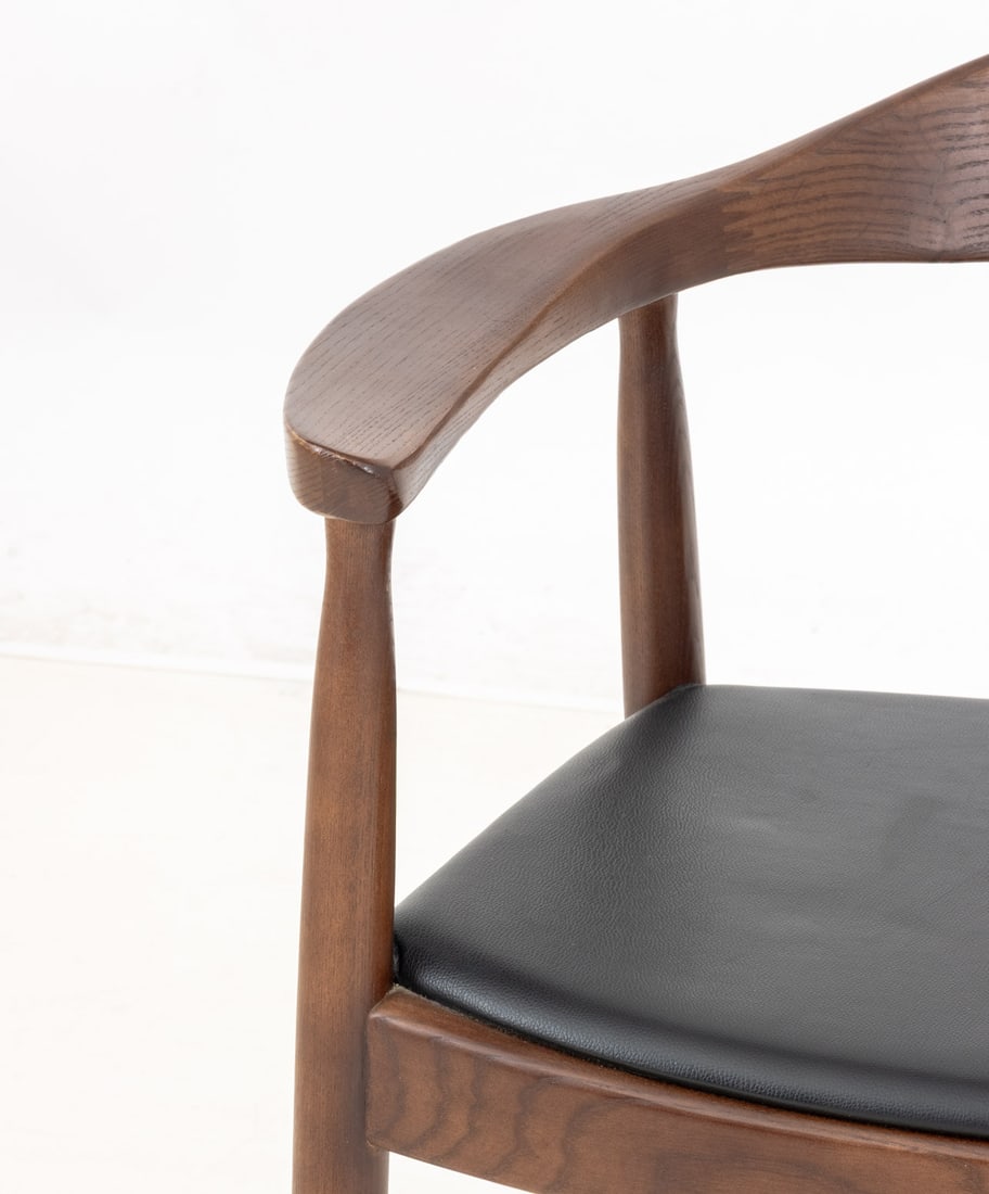 Hans J. Wegner Style Teak Armchair - 4