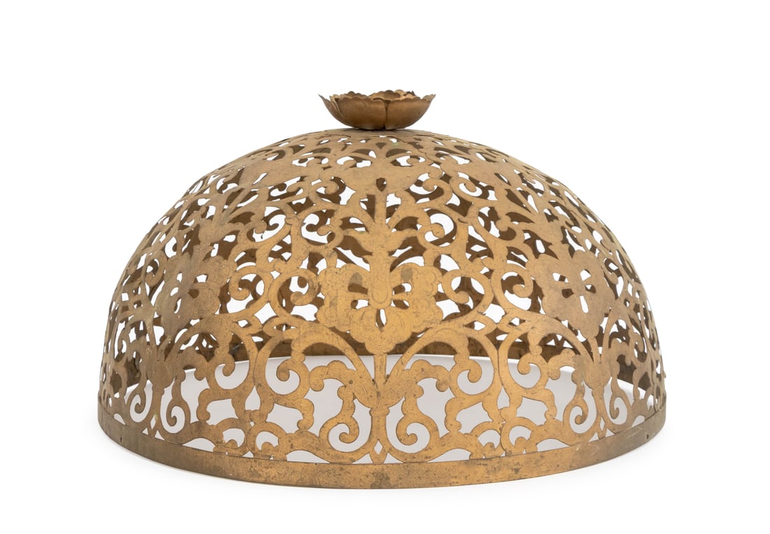 Moroccan Brass Openwork Lamp Shade (1 of 8)