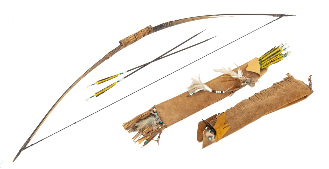 Native American Bow and Arrows with Leather Quiver (1 of 15)