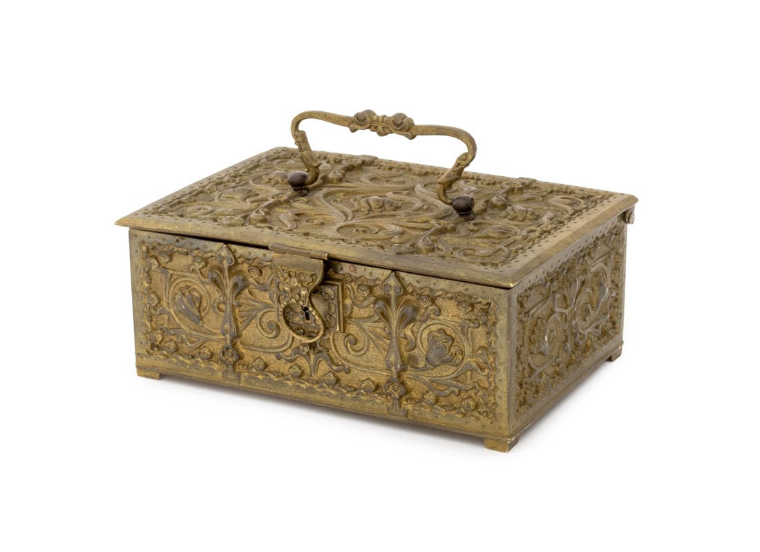 German Jugendstil Brass Hinged Box (1 of 12)