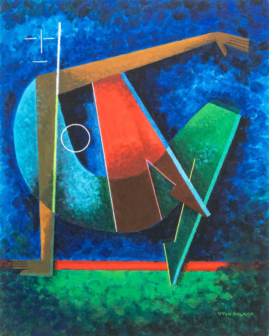 Otto Storch Geometric Composition Oil on Canvas (1 of 8)