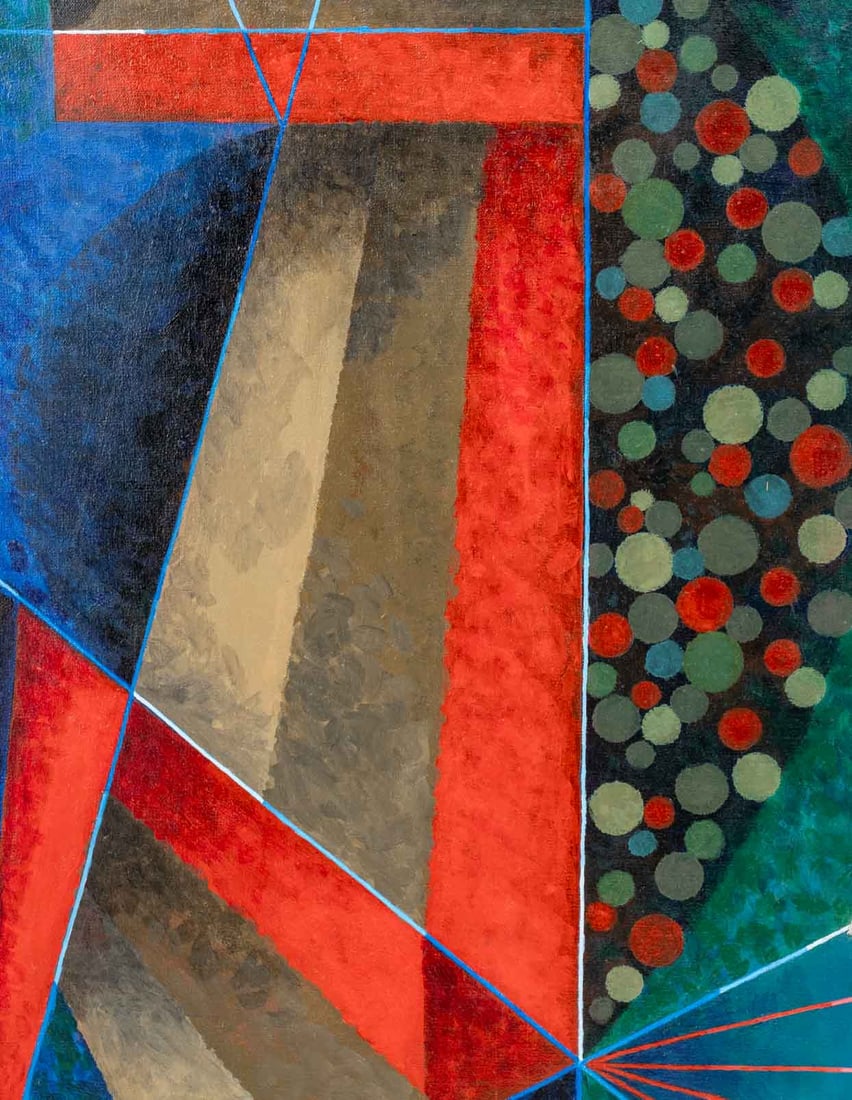 Otto Storch Geometric Composition Oil on Canvas - 2
