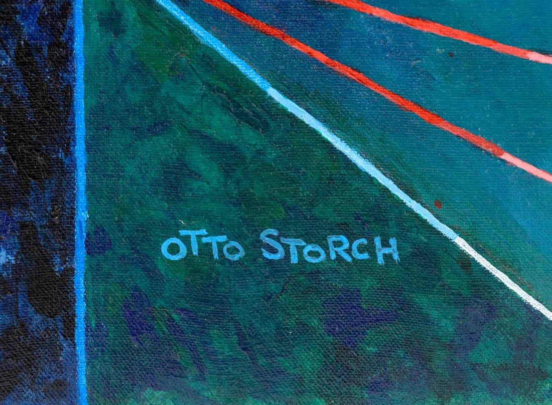 Otto Storch Geometric Composition Oil on Canvas - 7