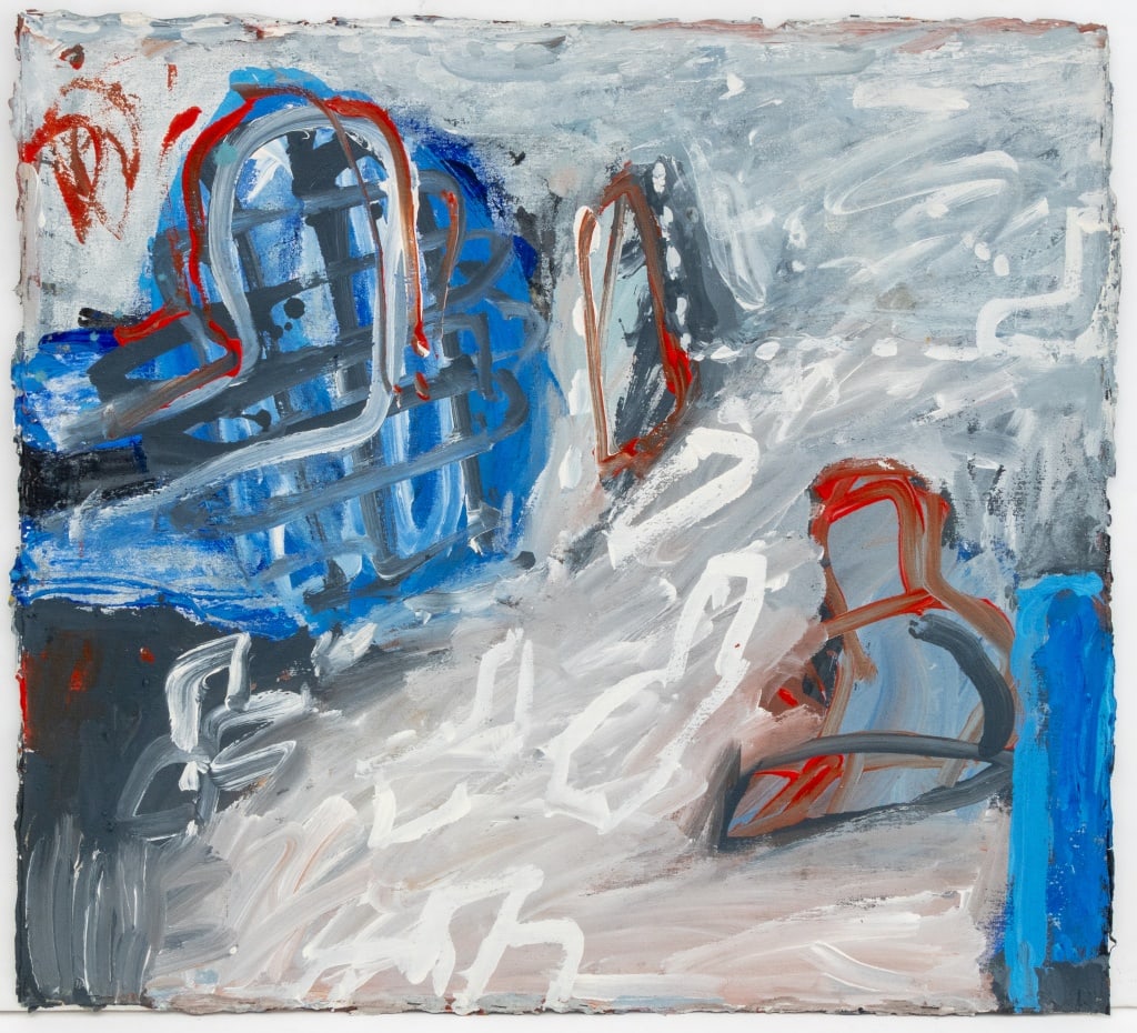 Elfi Schuselka Abstract Composition Oil on Canvas (1 of 5)