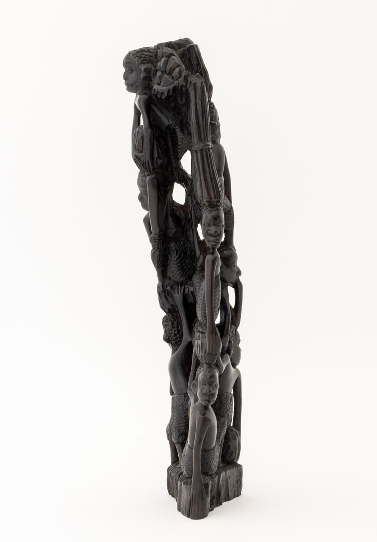 African Makonde Ujamaa Carved Ebony Sculpture - 7