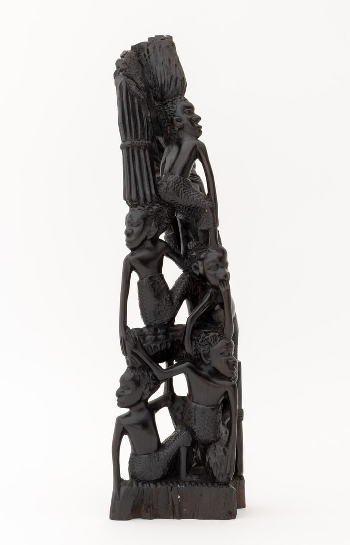 African Makonde Ujamaa Carved Ebony Sculpture - 8