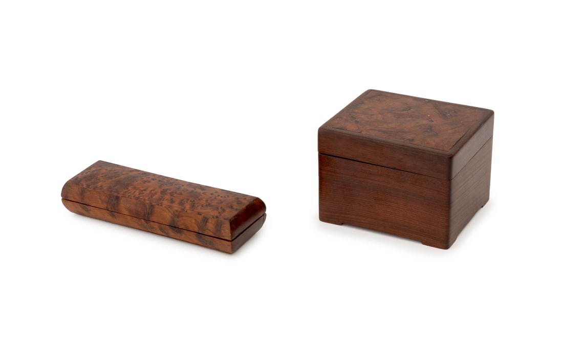 Rosewood and Burlwood Boxes, 2 (1 of 11)