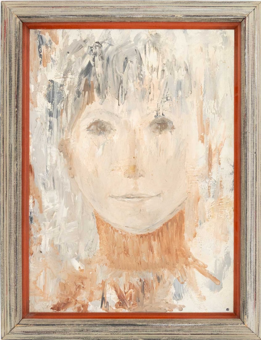 Contemporary Portrait of a Girl Oil on Canvas (1 of 7)