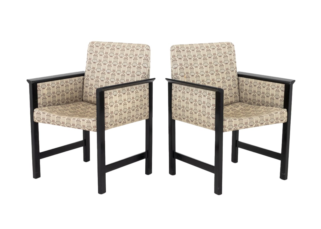 Finnish ICF Ebonized Armchairs, Pair (1 of 9)