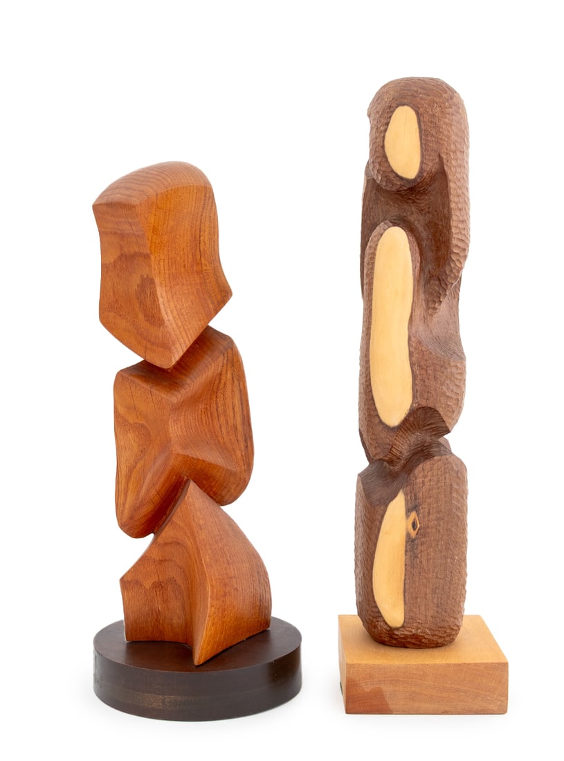 Janet Handler Abstract Carved Wood Sculptures, 2 (1 of 10)