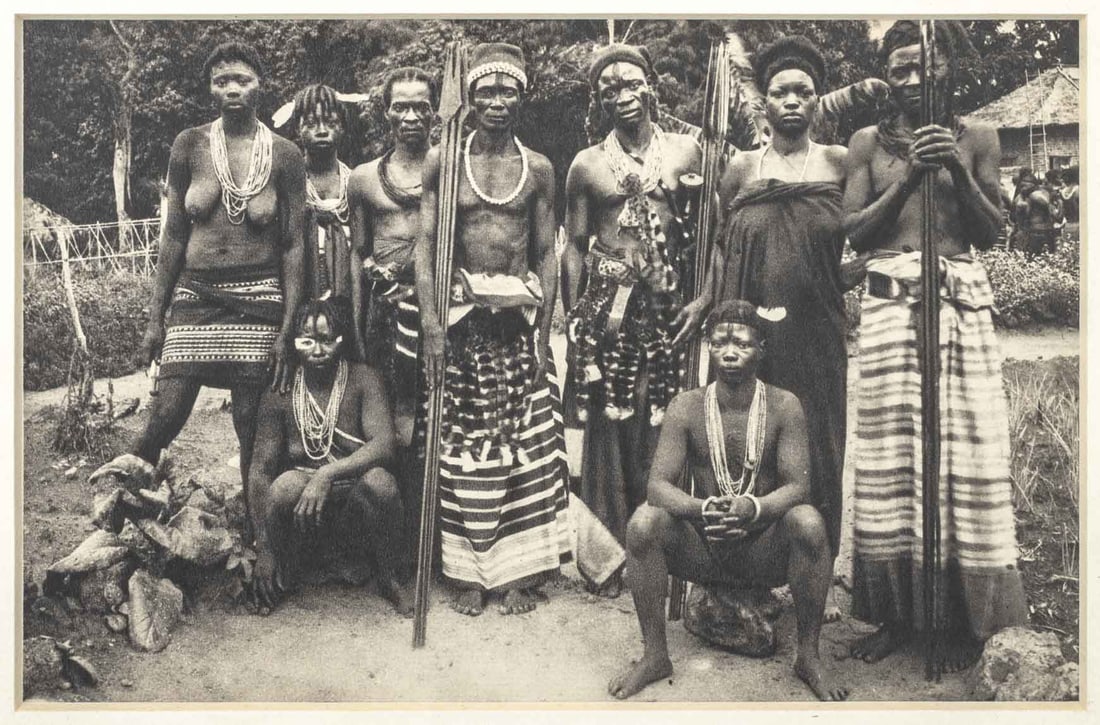 Africans Holding Spears Offset Lithograph - 3