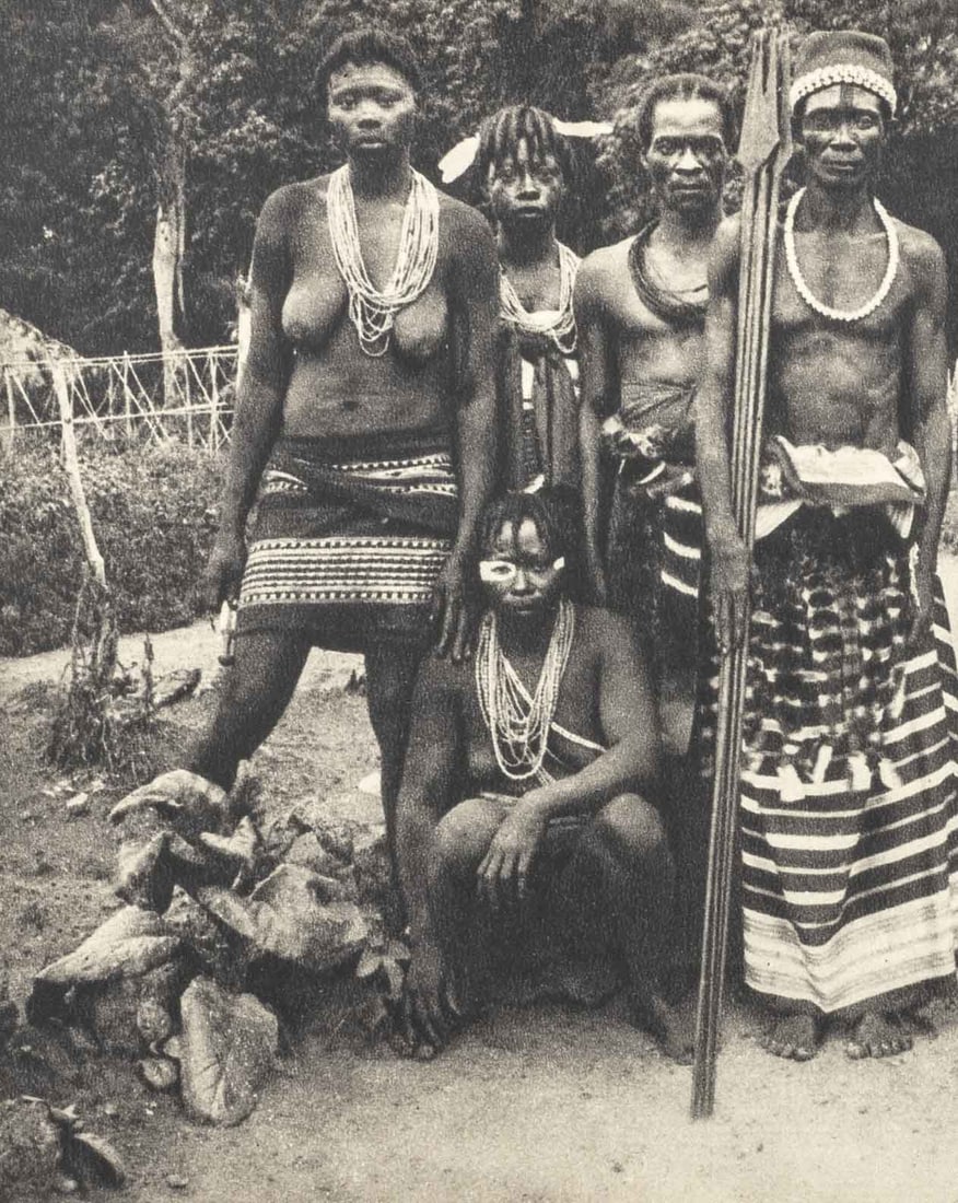 Africans Holding Spears Offset Lithograph - 4