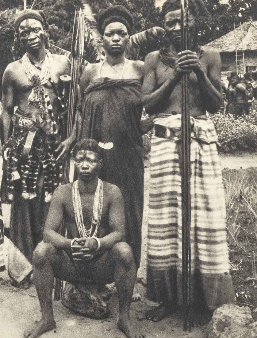 Africans Holding Spears Offset Lithograph - 5