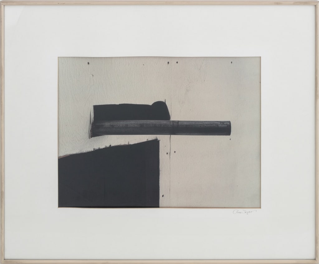 Anne Sager Abandoned Building Detail C-Print: Anne Sager (American, 1930-2024), Abandoned Building Detail, Chromogenic Print, signed lower right, cream metal frame. Image: 13" H x 17.5" W; frame: 22.5" H x 27.5" W x 1" D. Provenance: From a 35 Ea