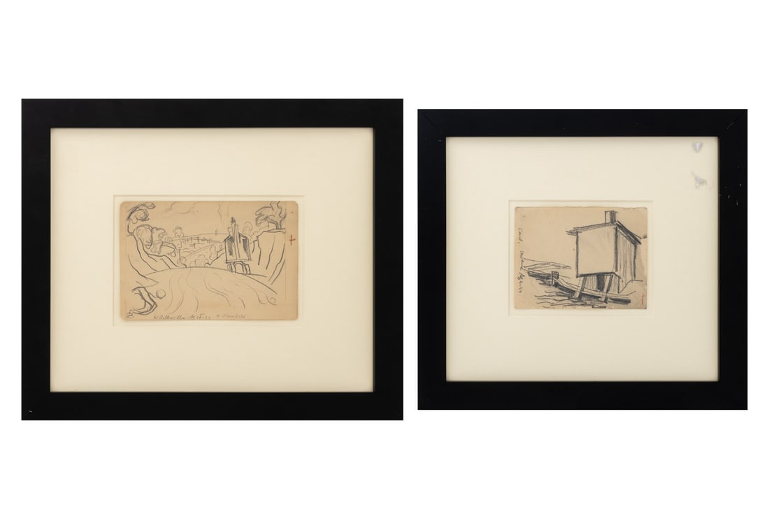 Oscar F. Bluemner Landscape Scenes Mixed Media, 2 (1 of 12)