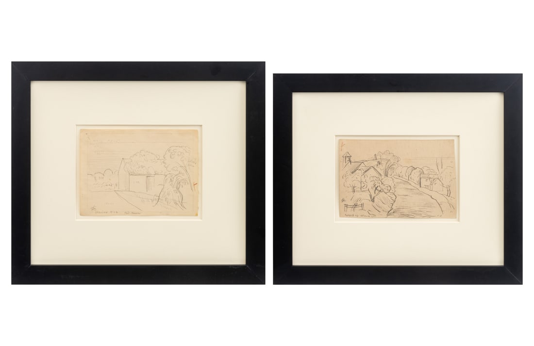 Oscar F. Bluemner Village Landscapes Graphite, 2 (1 of 14)